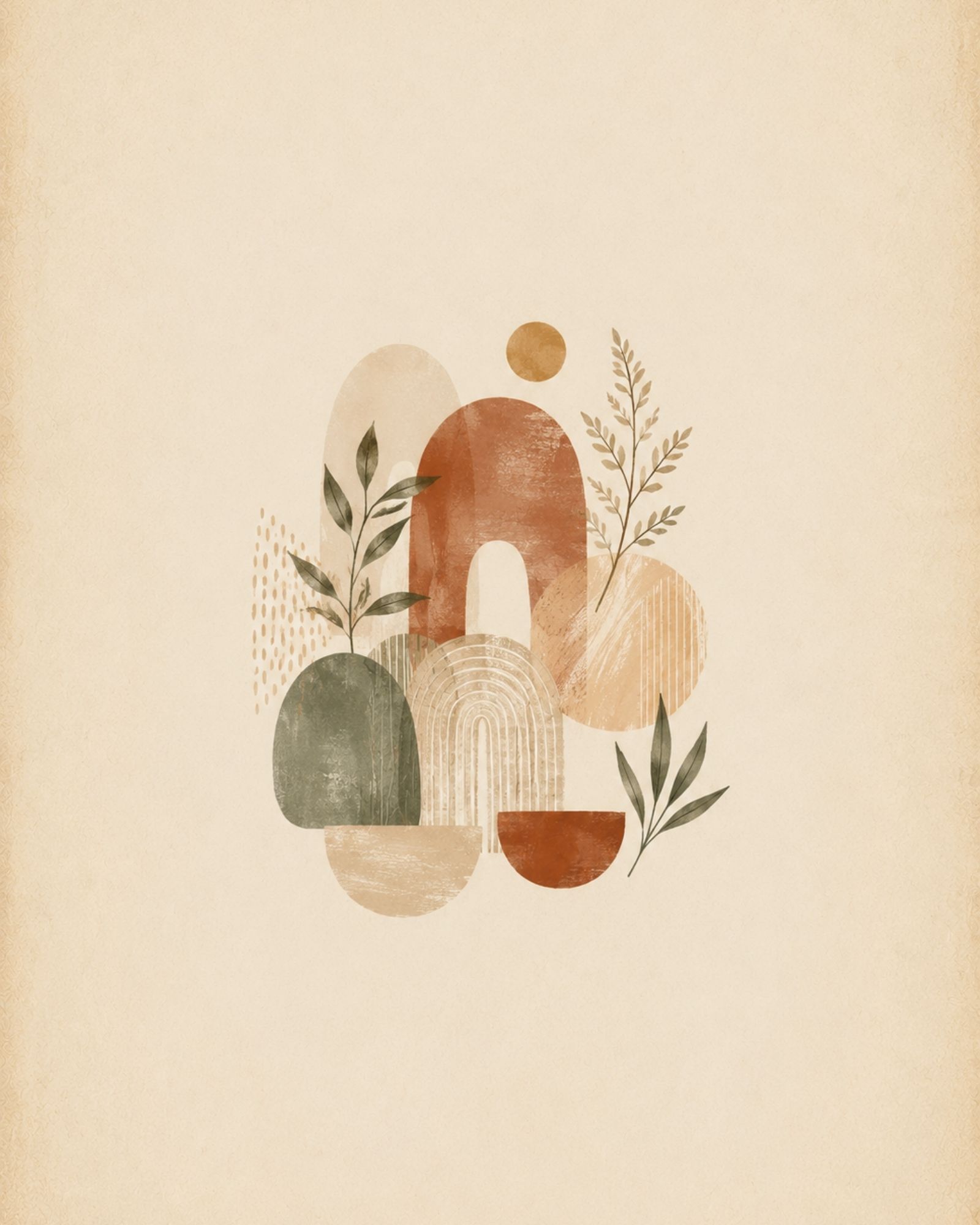 Vintage Floral Botanical Prints, Boho Watercolor Gallery Wall Set - Image 2