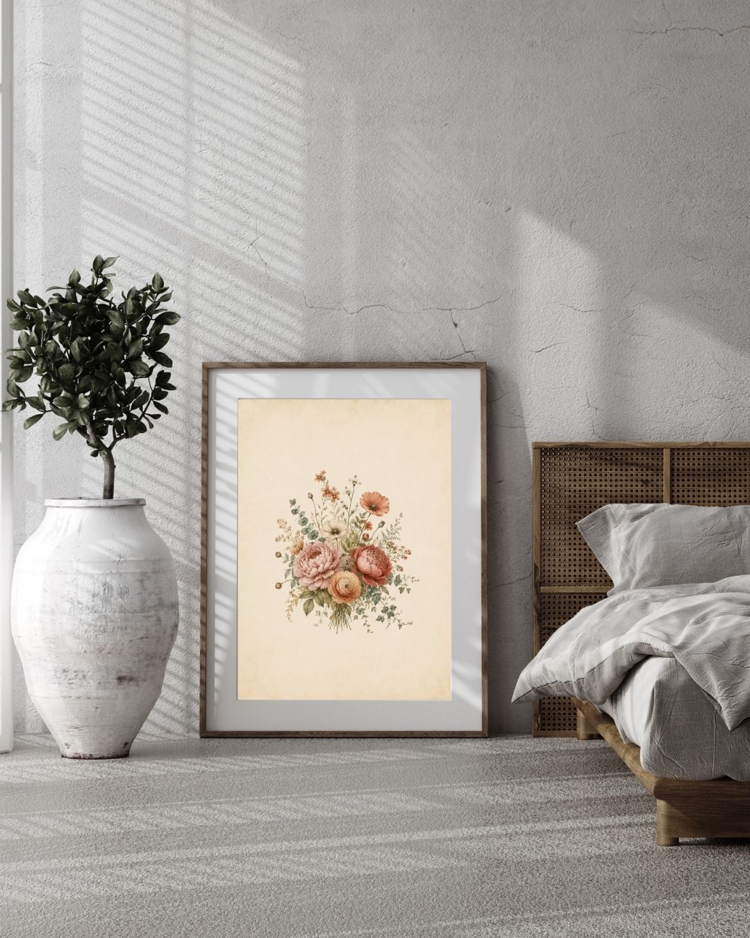 Vintage Floral Botanical Prints, Boho Watercolor Gallery Wall Set - Image 11
