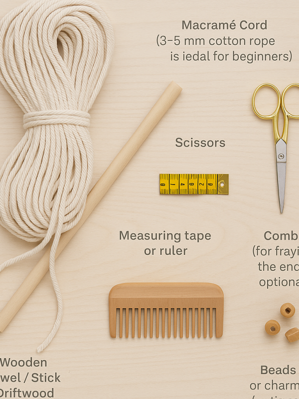 Macramé Crafting Materials and Tools